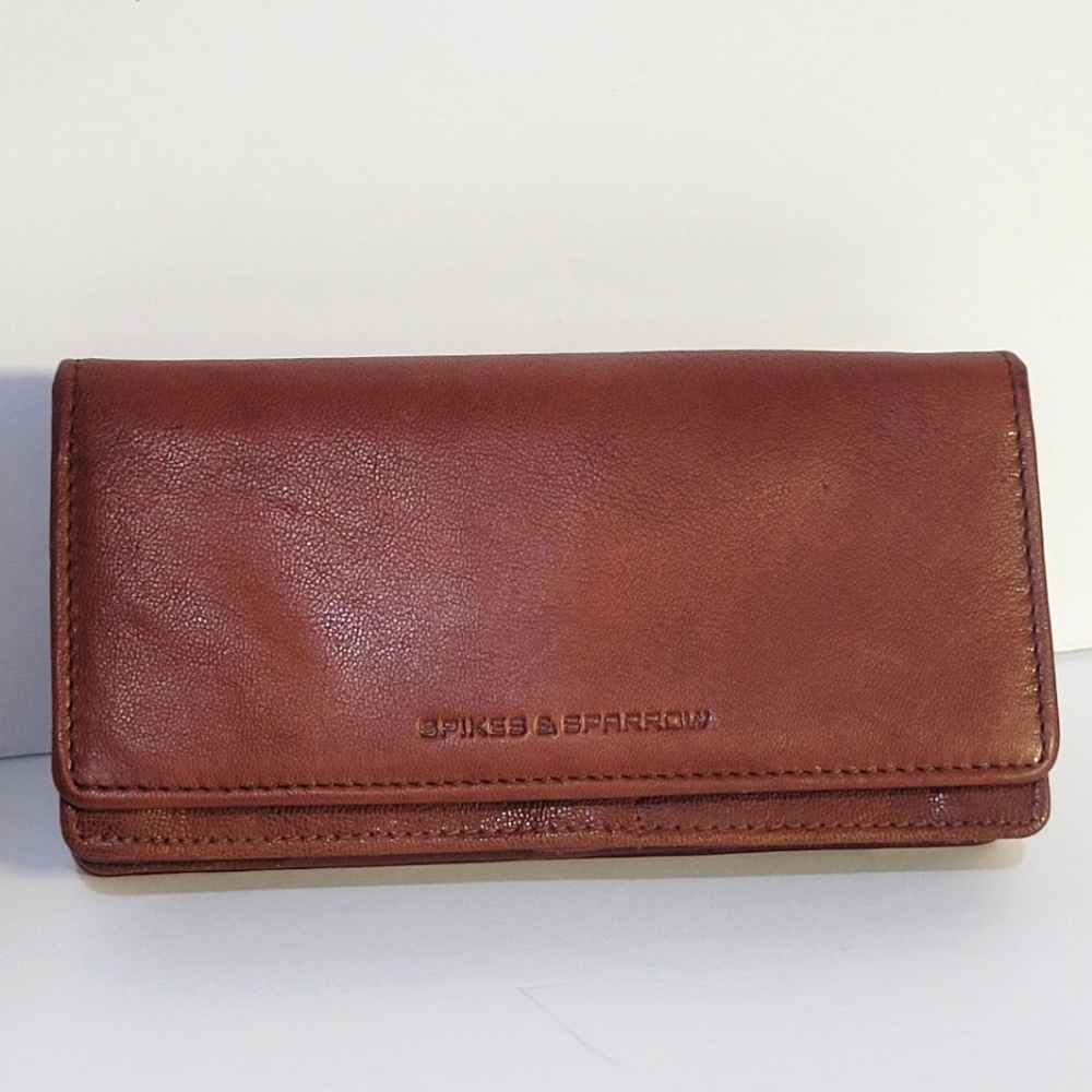 Spikes & Sparrow Brown Leather RFID Wallet